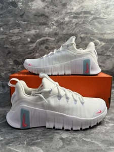 Nike Free Metcon 6 ‘White Denim Turquoise’ FJ7126-102 Women’s Size 8.5 - Picture 1 of 7