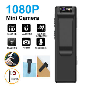 1080P HD Video DVR Clip IR Night Cam 8-Hour Camcorder Mini Police Body Camera US