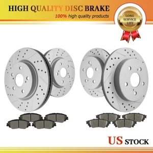 Front Rear Disc Brake Rotors And Ceramic Pads Kit For 2019-2023 Toyota RAV4 - Bild 1 von 10