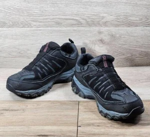 Skecher Sport Mens Shoes Fit Air Cooles Memory Foam Sneaker Black/Charcoal 10.5 - Picture 1 of 8