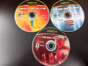 XBOX LOT: Dead or Alive 3 & Ultimate 1 & 2 Discs only Great Condition - Picture 1 of 1
