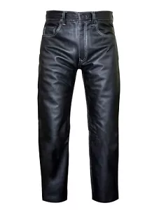 Men's Buffalo Real Leather Pants - Premium Quality, Soft & Durable, Stylish Fit - Picture 1 of 5