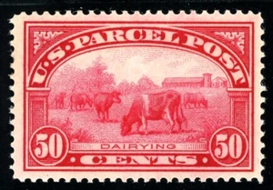 USAstamps Unused FVF US 1912 Parcel Post Dairyn Scott Q10 OG MLH +Cert SCV $210+ - Picture 1 of 3