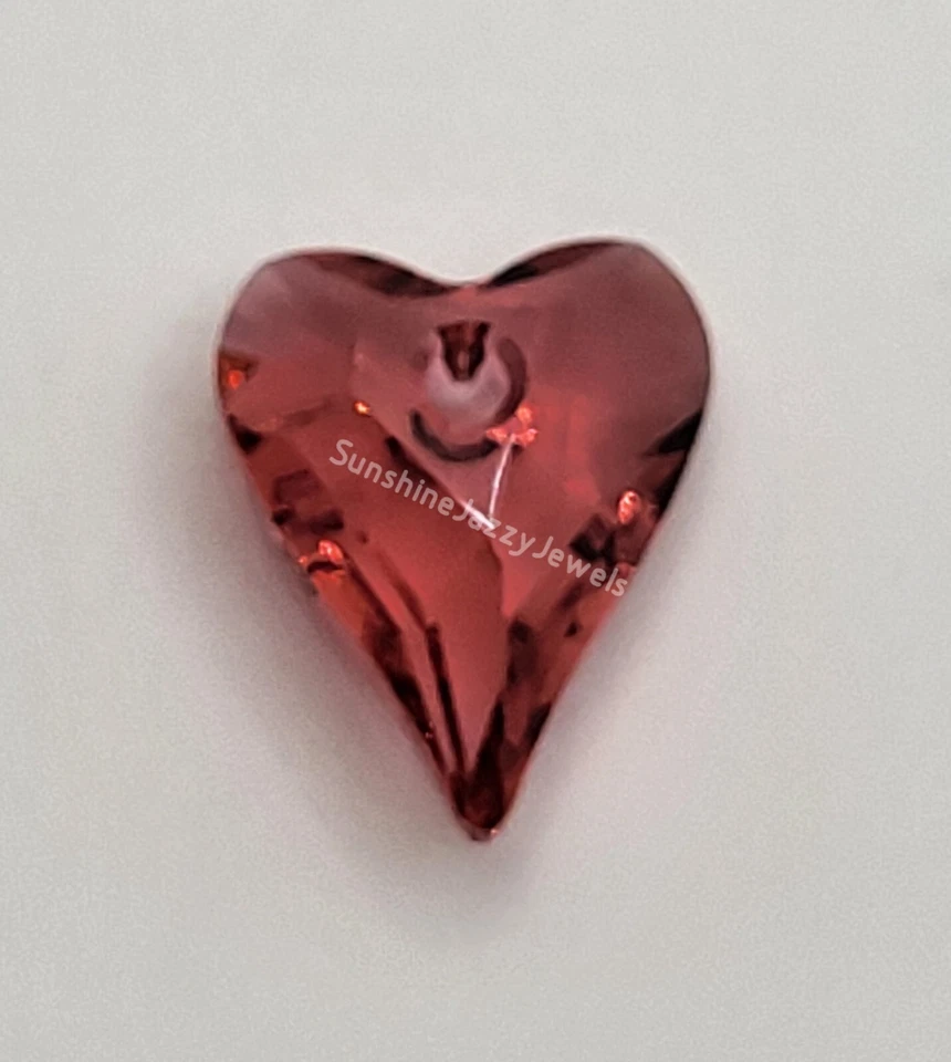 Colgante Swarovski Cristal Rosa Indio 12mm Corazón Salvaje 6240 Foto 1 de 1