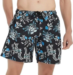 Bellivera Men's Beach Shorts Floral Short Trunks with Mesh Lining 2 Pockets L - Picture 1 of 12