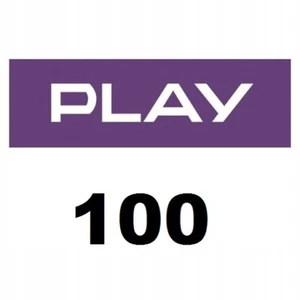 Doładowanie Play 100 zł PLN AUTOMAT 24/7 PL WYSYŁKA W 2 MINUTY - Zdjęcie 1 z 1