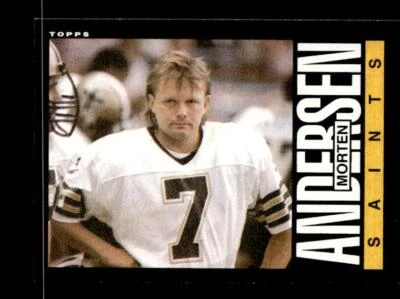 1985 Topps #101 Morten Andersen New Orleans Saints - Image 1 of 2