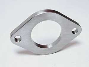 Stainless 2.5" Downpipe Flange Stock OEM Manifold for Coyote 5.0 Mustang USA 3/8 - Picture 1 of 2