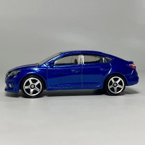 2016 Nissan Sentra 5-Spoke Wheel Blue 1:64 Scale Diecast Diorama Model Car #70 - Picture 1 of 10