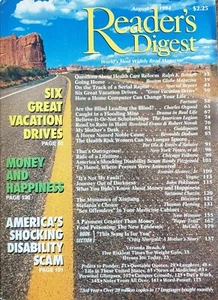 Reader's Digest Aug '94 World's Most Widely Read Mag Money and Happiness vintag - Picture 1 of 5