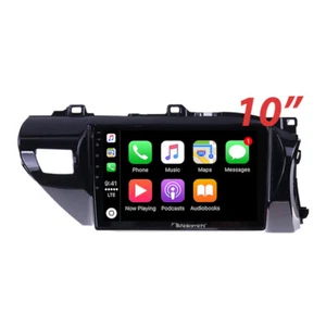 10" Wireless CarPlay Android Auto Nakamichi BT Radio For Toyota Hilux 2015+ - Picture 1 of 3