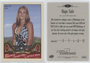 2011 Upper Deck Goodwin Champions Hope Solo #51