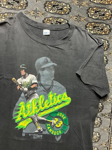 Vtg Jose Canseco Salem Sportswear Graphic Shirt Size XL Oakland Athletics Cover