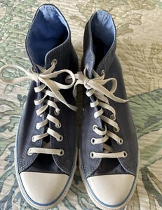 Converse Chuck Taylor All Star blau High Top Größe 10 Herren; Damengröße 12 gebraucht, in einwandfreiem Zustand - Bild 1 von 6