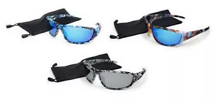 Damensonnenbrille Wirbel Blume Marmor Design Rundum Farbtöne Brille + Etui - Bild 1 von 10