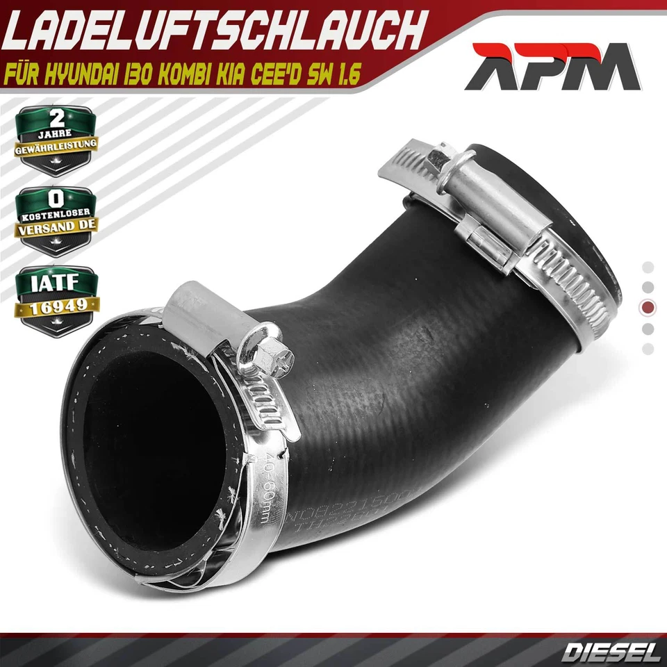 Ladeluftschlauch Turboschlauch für Hyundai i30 Kombi KIA Cee'D SW Schrägheck 1.6 - Bild 1 von 4