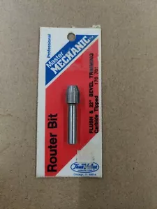 MASTER MECHANIC ROUTER BIT FLUSH & 22 DEGREE BEVEL TRIMMING - 176701 - CARBIDE - Picture 1 of 1