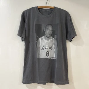 Tupac Lakers Black Promo Shirt Size M 2 Pac Rap Hip Hop - Picture 1 of 7