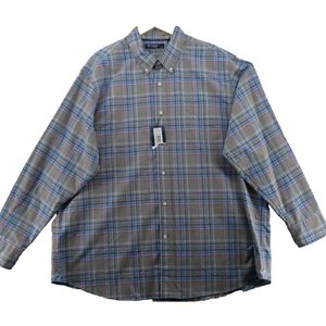 Daniel Crémieux Classics Men's Size XXL Gray Check Long Sleeve Casual Shirt - Picture 1 of 13