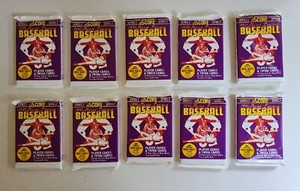 1991 Score Major League Baseball Series 2 - 10 Packs MLB Trading Cards