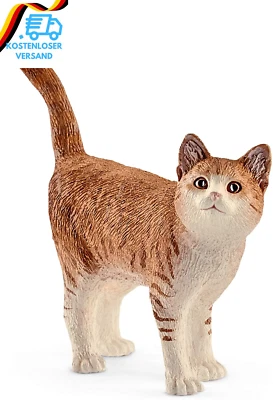 BESUCHE DEN SCHLEICH-STORE Schleich FARM WORLD | Katze 13836 | Schleich Bauernhof Spielfigur | Detailgetreu