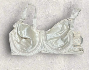 Vintage Mary Jane Underwire Satin Nursing Bra 40D NEW - Picture 1 of 5