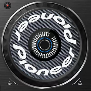 Pioneer KOHLENSTOFFFASER DDJ-RX DDJ RX JOG / SLIPMAT GRAFIK / AUFKLEBER - CDJ DJM - Bild 1 von 5