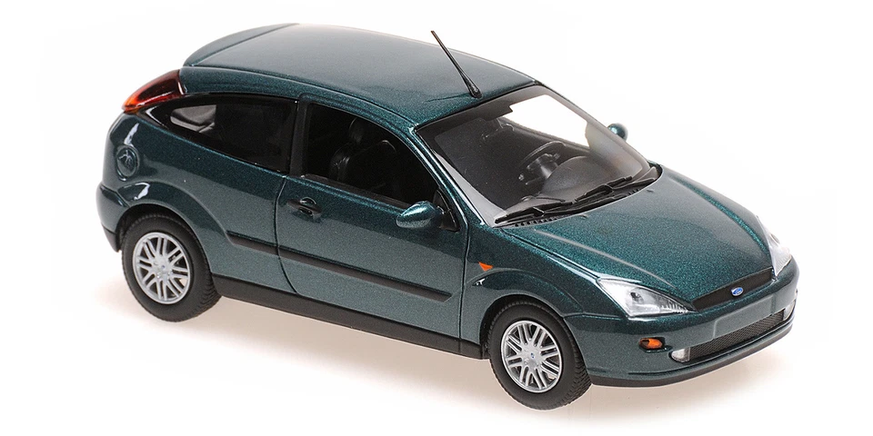 Minichamps 1:43 FORD FOCUS 2-DOOR GREEN METALLIC 1998 - 940087001 - Immagine 1 di 1