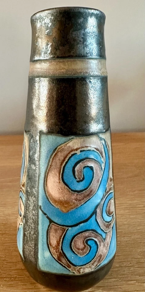 Super Art Deco HB Quimper Gres Stoneware Jules Verlingue Odetta Vase c1930 - Image 1 of 4