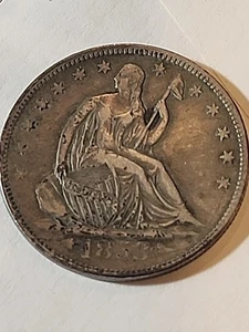 1853 Pfeile und Strahlen sitzende Freiheit Half Dollar Auswahl sehr schön ss (R68) - Bild 1 von 8