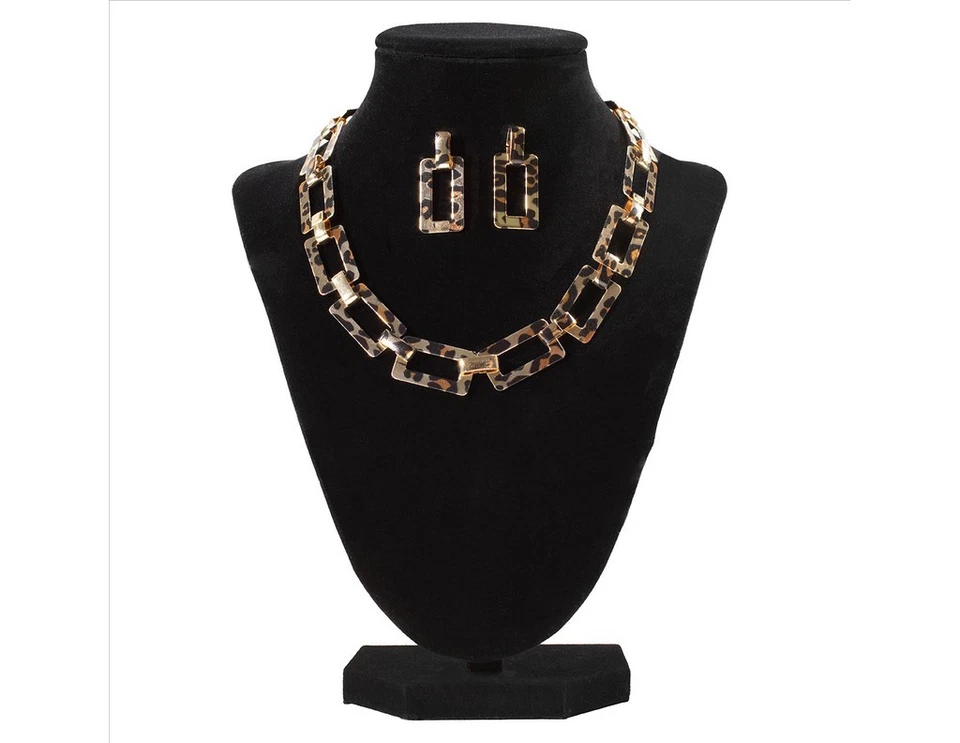 Blazin Roxx Western Jewelry Set Womens Cheetah Chain Brown 301002302 - Image 1 of 1