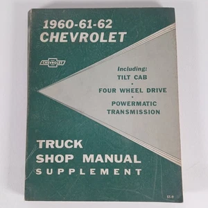 1960 1961 1962 Chevrolet C/K Truck Factory Repair Service Manual Supplement ST-9 - Picture 1 of 7