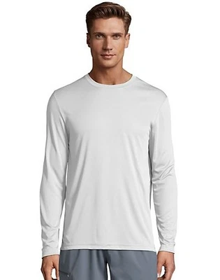 Hanes Men's Long Sleeve T-Shirt Men Cool DRI Performance Athletic Wicking XS-3XL - Image 1 of 4