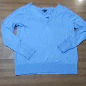 Seide Kaschmir, Banana Republic Pullover, Gr. L, Farbe Grau, Damen. - Bild 1 von 8