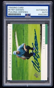 Retief Goosen signierte 2005 SP authentische Karte #46 (PSA) PGA Golf Pro Golfer Autogramm - Bild 1 von 2
