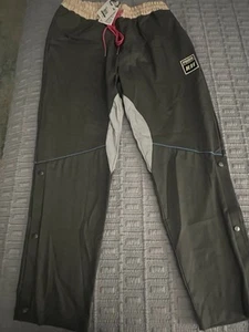 PUMA x RHUDE Track Pants Men’s L Gray Beige Elastic Waist Snap Leg NWT $120 - Picture 1 of 12