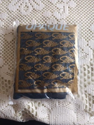 Vintage Opaque Silkies Small Dark Navy Made In USA - Image 1 of 2