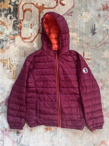 Rokka & Rolla Youth L Red Down Puffer Ultra Lightweight Packable Coat Active - Picture 1 of 5