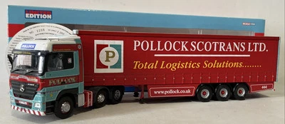 Corgi 1:50 CC13809 Mercedes Benz Actros Curtainide Pollock Scotrans грузовик в коробке - Изображение 1 из 4