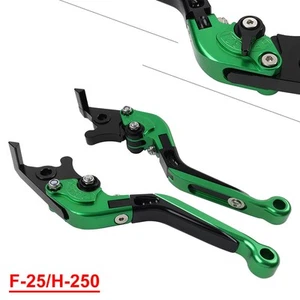 CNC Folding Extendable Brake Clutch Levers For Honda CBR125R CBR150R Green - Picture 1 of 11