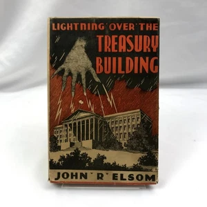 Lightning Over The Treasury Building by John R. Elson Hardcover Book 1941 - Picture 1 of 12