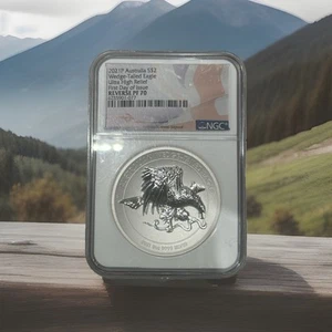 2021P Australia Wedge Tailed Eagle Ultra High Relief NGC Rev. PF70 - 2 Oz Silber - Bild 1 von 2
