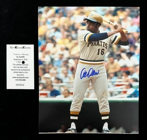 Al Oliver Signed Autographed 8x10 Baseball Photo Pittsburgh Pirates COA - Bild 1 von 1