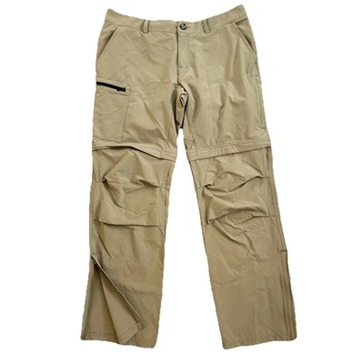 EMS Womens Nylon Convertible Hiking Pants Shorts Sz 8 Cargo Outdoors Zip-Off Tan - Image 1 of 4