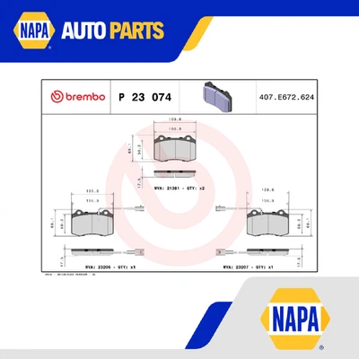 Juego de pastillas de freno para ALFA ROMEO SPIDER 916 3.0 delantero 94 a 05 Brembo 71770978 nuevo Foto 1 de 4