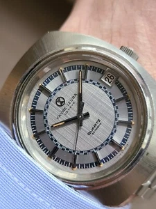 Vintage Favre Leuba Racing Dial 32768Hz Cal 352 GP JLC Quartz Watch KEEPING TIME - Picture 1 of 14