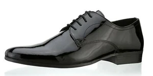 Zapatos para hombre Red Tape Southhill charol cuero negro con cordones - Imagen 1 de 6