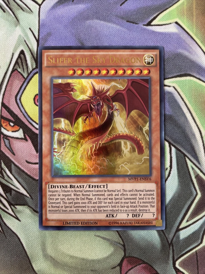 MVP1-ENSV6 Slifer The Sky Dragon Ultra Rare Limited Edition NM Yugioh Card - Image 1 of 2