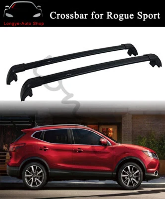Crossbar Cross bar Roof Rail Rack Carrier Fits for Nissan Rogue Sport 2018-2022 - Imagem 1 de 4