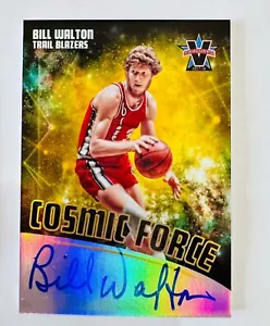 Bill Walton 2017-18 Panini Vanguard Cosmic Force Gold Autograph Auto /10 - Foto 1 di 1